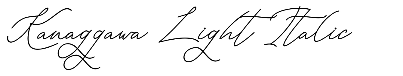Kanaggawa Light Italic